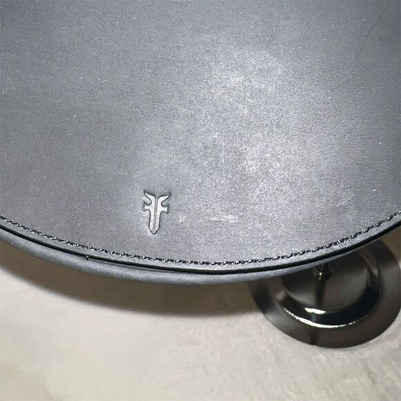 Frye  Black Leather Half Moon Crossbody Bag Adjustable Strap - Picture 2 of 7